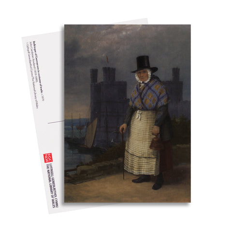 Postcard 'Bellringer of Caernarvon in costume of trade' by John Cambrian Rowland