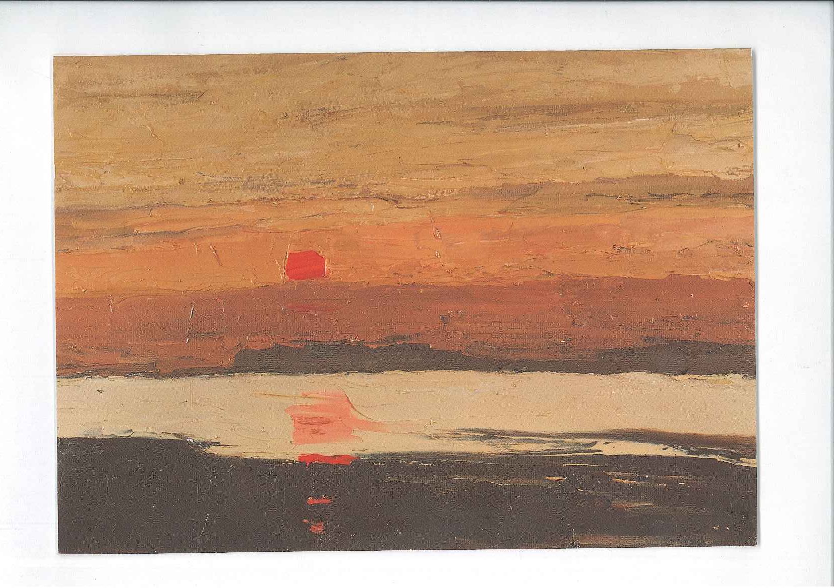 Greetings Card 'Coastal Sunset' (Image 2) by Sir Kyffin Williams