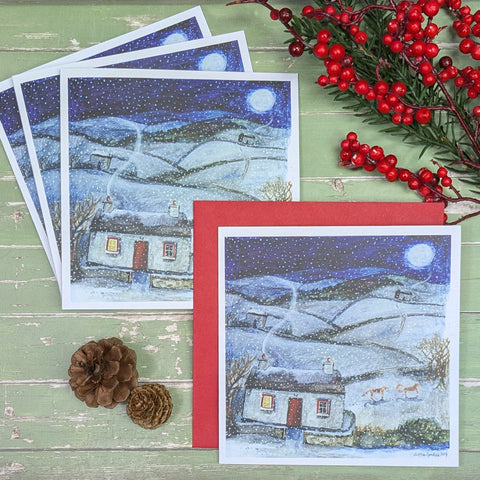 'Foxes in the Snow' Christmas Cards by Lizzie Spikes