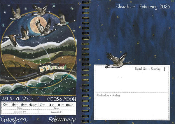 'Full Moons' - 2026 Diary by Lizzie Spikes