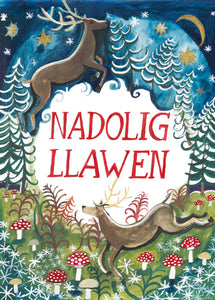 'Nadolig Llawen Ceirw' Christmas Cards by Lizzie Spikes