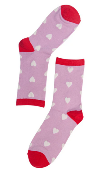 'Pink Heart' Women's Socks