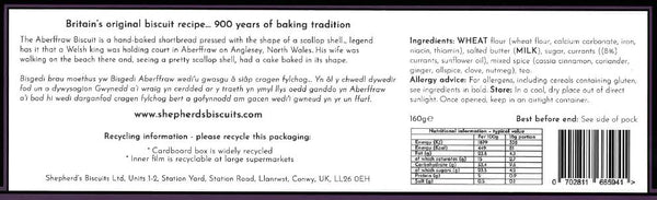 Aberffraw biscuits - Bara Brith Shortbread