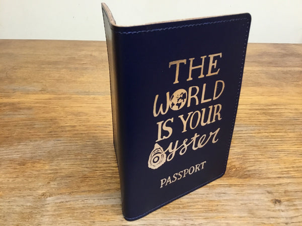 'The World is your Oyster' Passport Cover by Lizzie Spikes