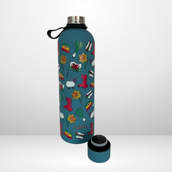 'Cwtchie' - Thermal Water Bottle (Blue)