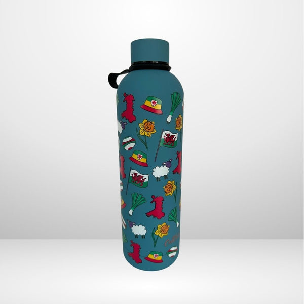 'Cwtchie' - Thermal Water Bottle (Blue)