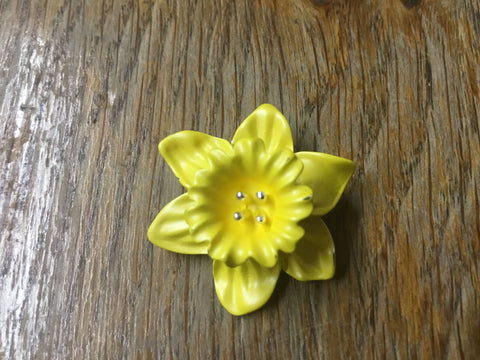 Daffodil Yellow Trumpet Brooch