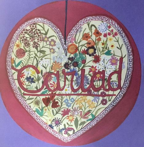 Small 'Cariad' Notebook by Lizzie Spikes