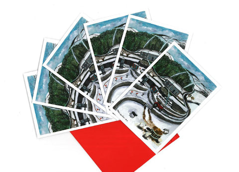 'Cefn Gwlad yn y Gaeaf' Christmas Cards by Lizzie Spikes