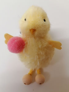 'Fluffy Chick' Easter Decoration - Pink Pom Pom