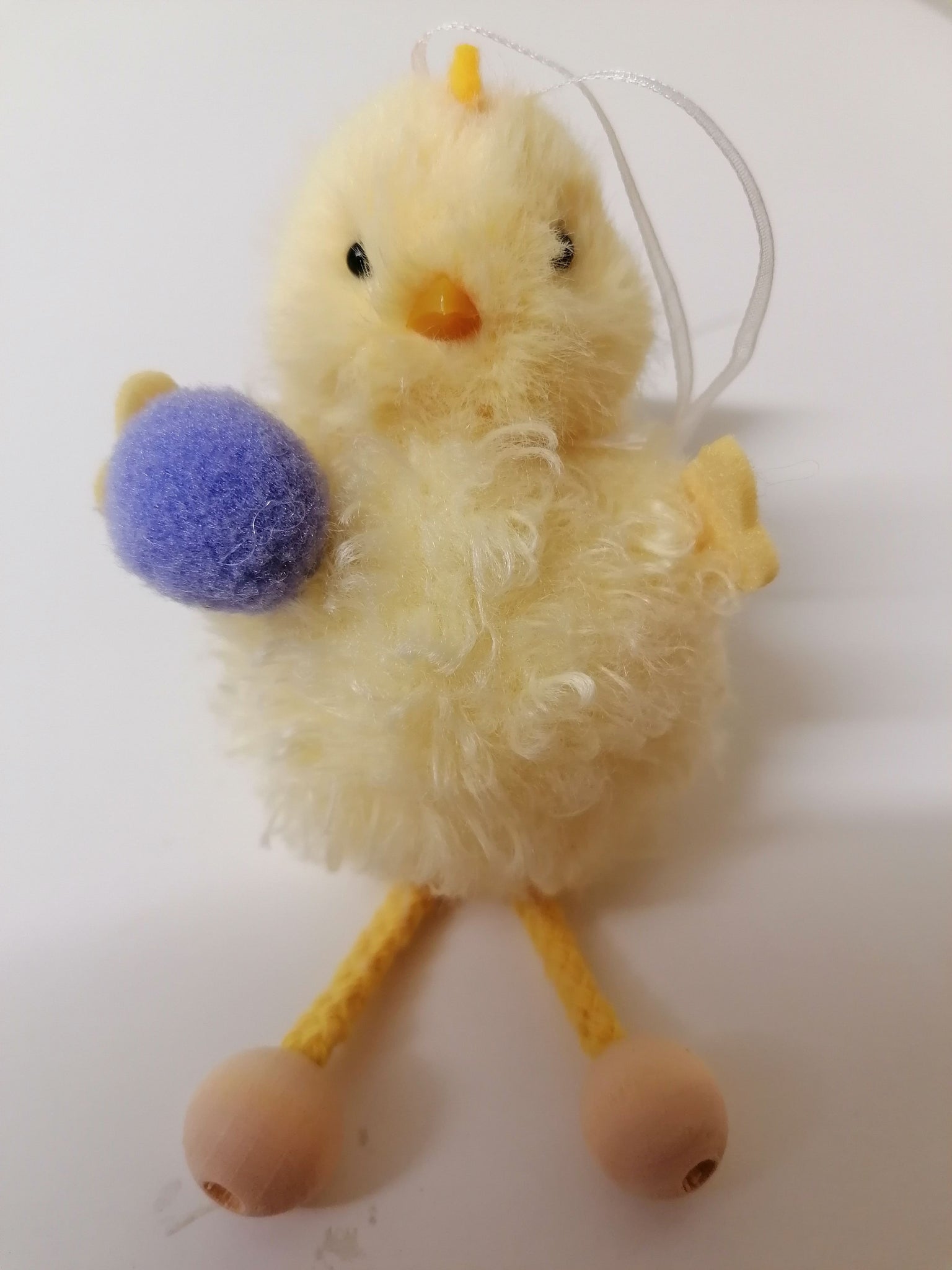 'Fluffy Chick' Easter Decoration - Purple Pom Pom