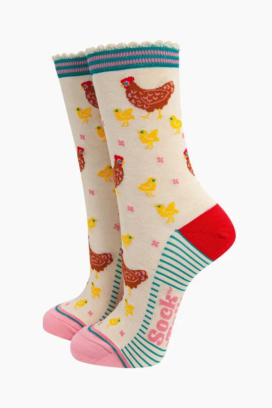 'Hens and Chicks' Women's Socks