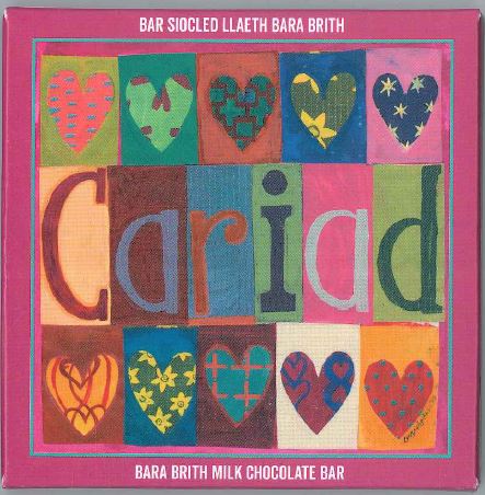 Coco Pzazz Bara Brith Milk chocolate bar - 'Cariad'