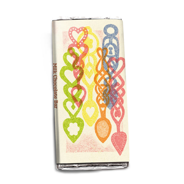 'Love Spoons' Luxury Milk Chocolate Bar