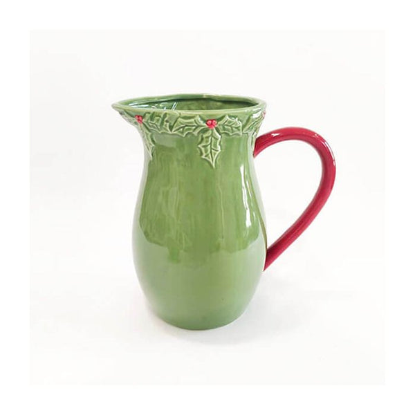 'Christmas Holly' Stoneware Jug