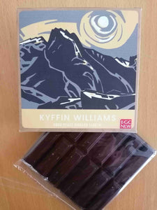 Coco Pzazz milk chocolate bar - 'Kyffin Williams Eryri' design