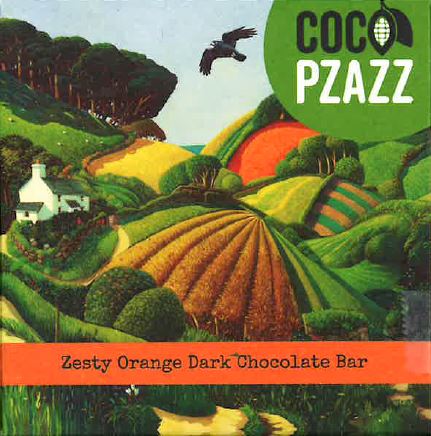 Coco Pzazz Zesty Orange dark chocolate bar - 'As the Crow Flies'