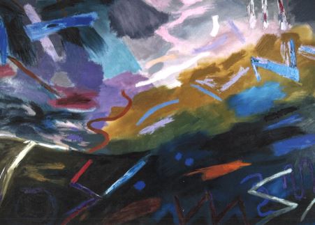 'Ponterwyd/Gaia' Postcard - Mary Lloyd Jones