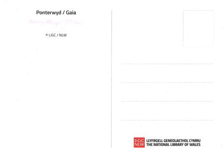 'Ponterwyd/Gaia' Postcard - Mary Lloyd Jones