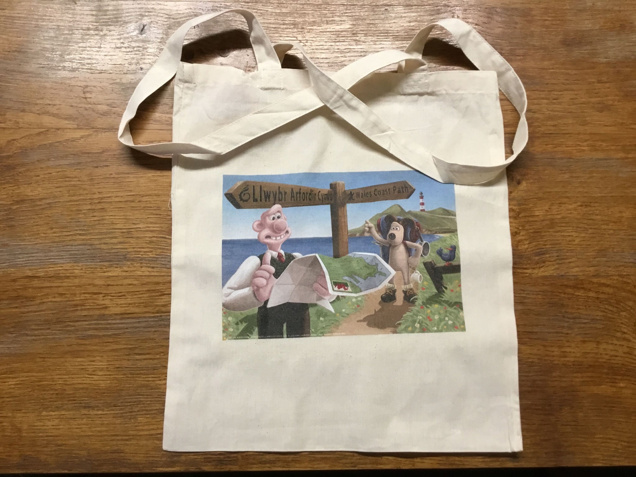 Tote Bag - Wallace and Gromit's grand day out... on the Wales Coast Path