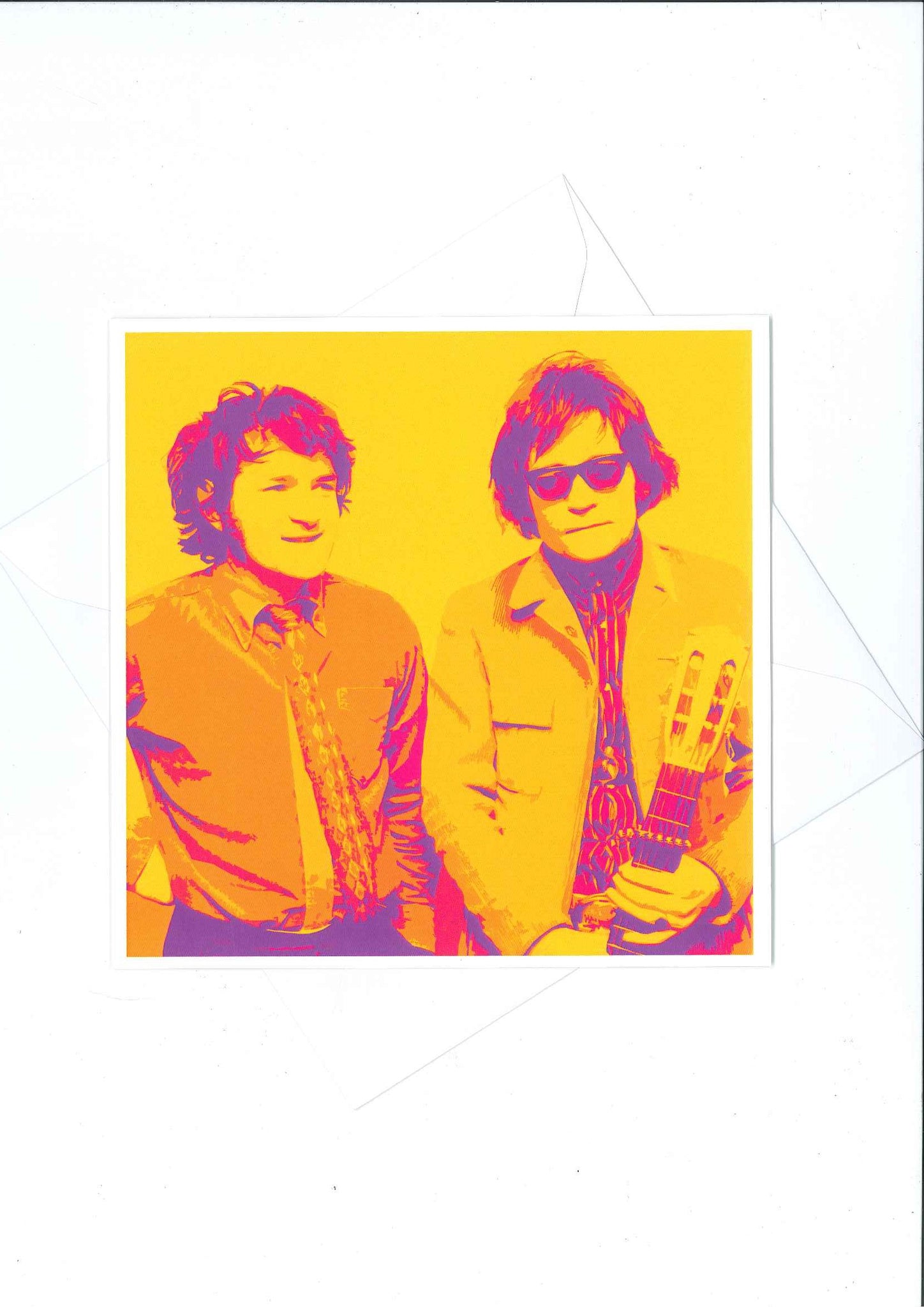 Greetings Card - Dafydd Iwan & Meic Stevens