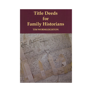 Title Deeds for Family Historians - National Library of Wales Online Shop / Siop Arlein Llyfrgell Genedlaethol Cymru