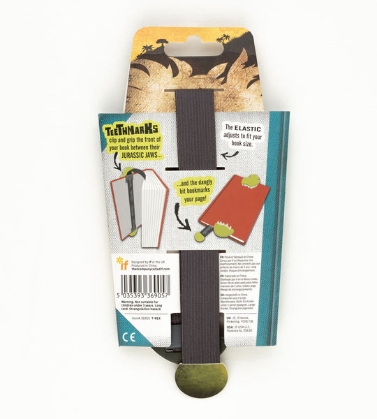 'Teethmarks' bookmark (T-Rex)