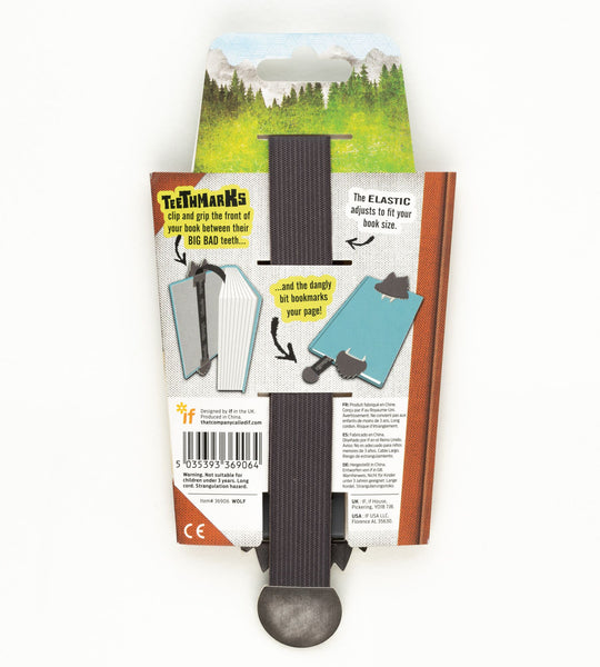 'Teethmarks' bookmark (wolf)