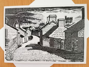 'Stryd y Capel, Tregaron' greetings card by Ogwyn Davies